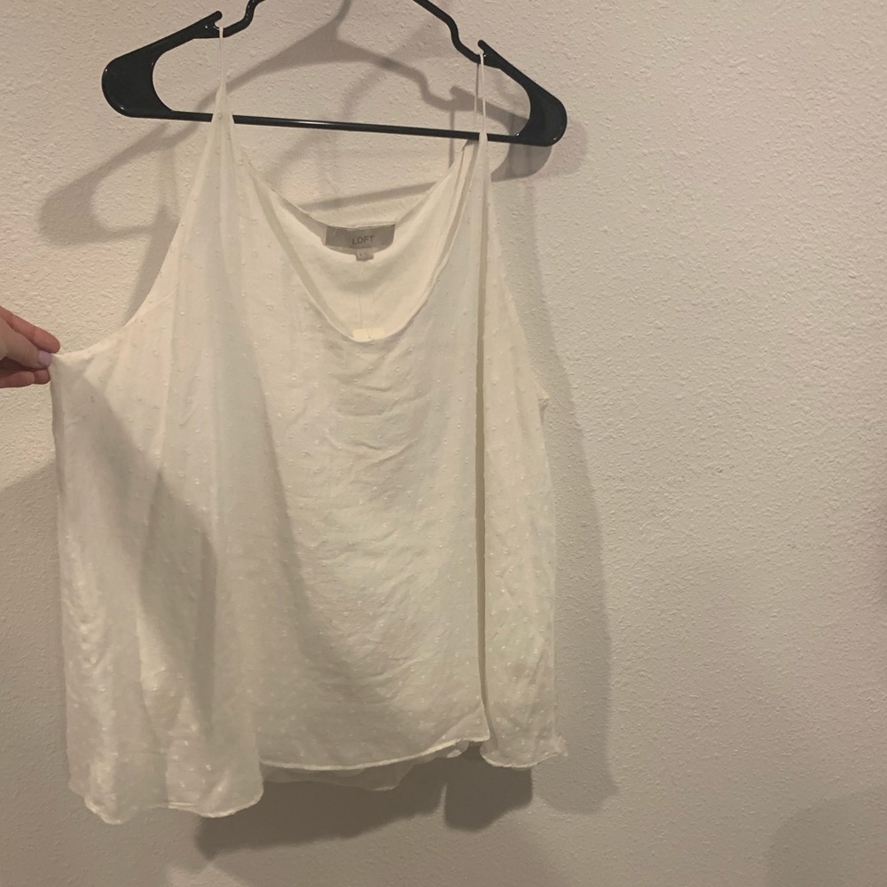 White LOFT tank top, XL